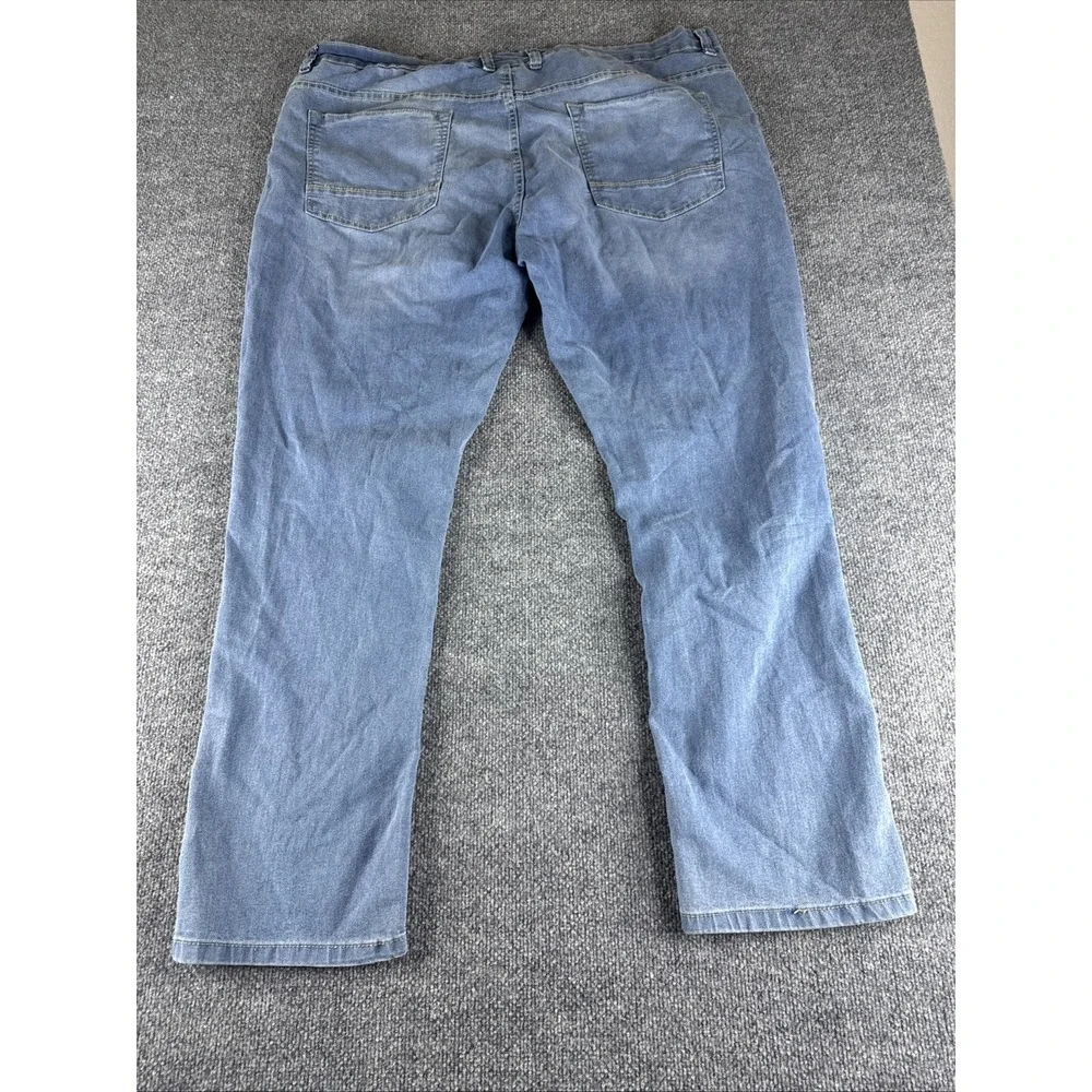 Free Planet Sustainable Denim Medium Wash Straight Jeans Men's 44x32